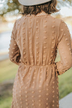 Load image into Gallery viewer, Midi Ruffle Swiss Dot Dress