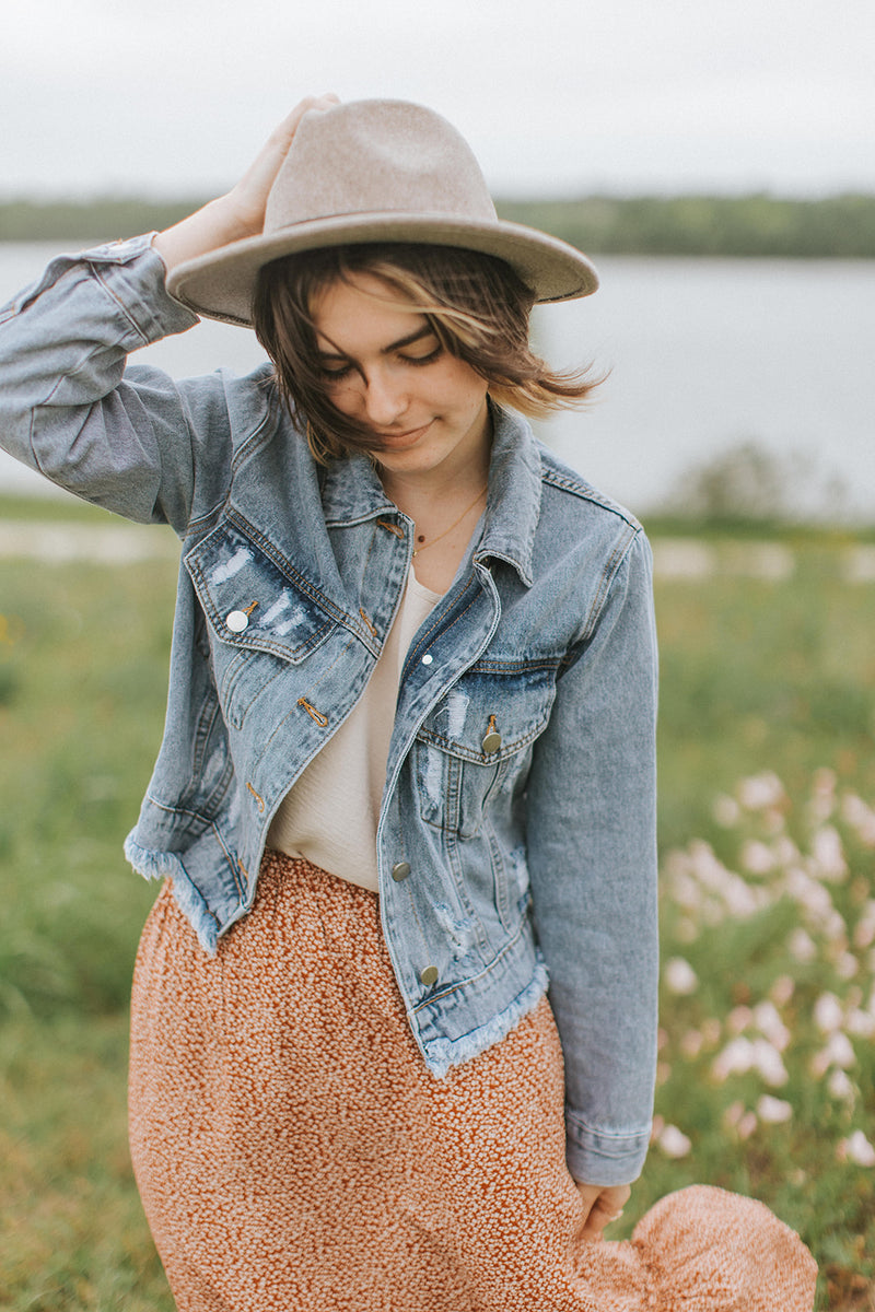 XLサイズ ALOUND SIDE ZIP DENIM JACKET アラウンド Jade Denim Jacket – Shandiin & Co.