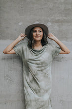 Load image into Gallery viewer, Evie Tie-Dye Dress in Olive