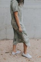 Load image into Gallery viewer, Evie Tie-Dye Dress in Olive