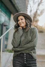 Load image into Gallery viewer, Olive Grove Mock Neck Sweater
