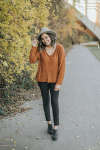 Effortless Sweater in Rust