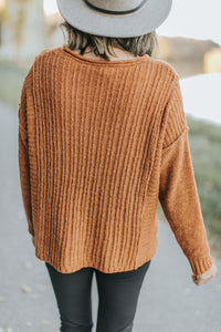 Effortless Sweater in Rust