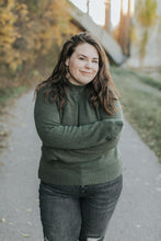 Load image into Gallery viewer, Olive Grove Mock Neck Sweater
