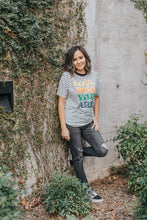 Load image into Gallery viewer, Love Who You Are Striped Graphic Tee
