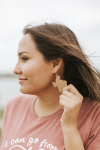Texas Leather Earrings
