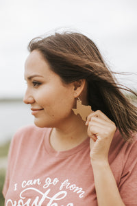 Texas Leather Earrings