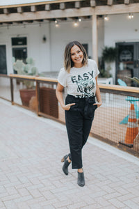Paper Bag Pants in Ebony