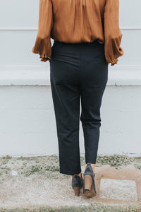 Paper Bag Pants in Ebony