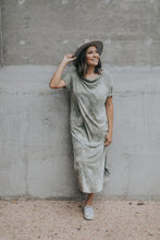 Load image into Gallery viewer, Evie Tie-Dye Dress in Olive
