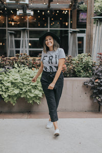 Paper Bag Pants in Ebony