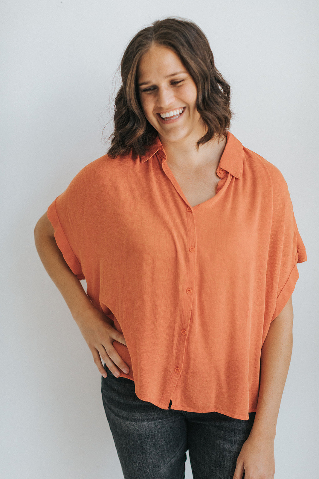 The Sunny Days Top in Pumpkin