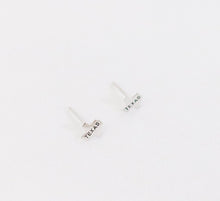 Load image into Gallery viewer, Tiny Texas Silver Studs
